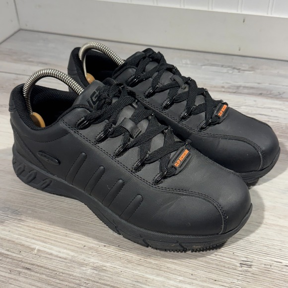 Lugz Grapple Slip Resistant Soft Toe Work  Mens Sz 8 Black  MGRAPPV-001 - Picture 1 of 8